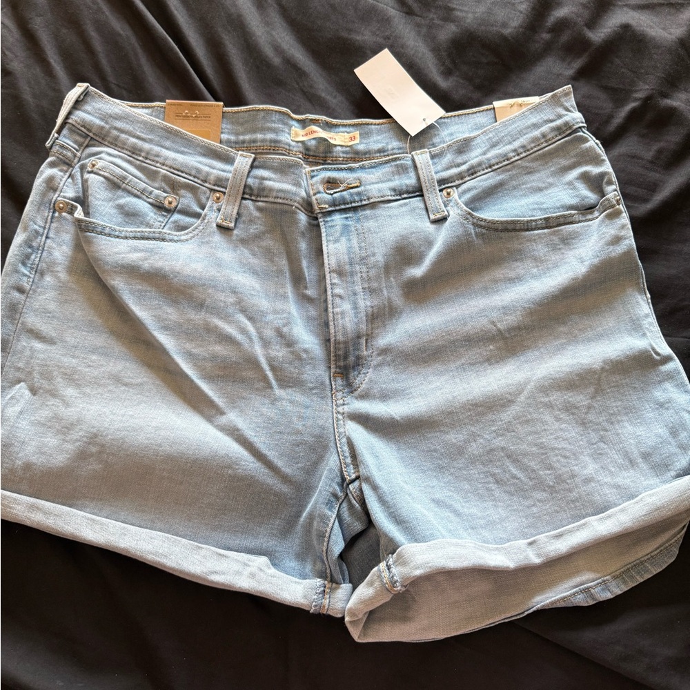 Levi's Women's Denim Shorts in Light Blue
